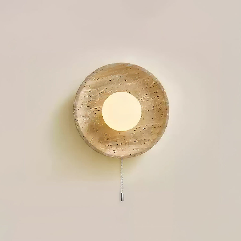 Stone Lunar Eclipse Wall Light, Plug-In Wall Sconce, detail 29