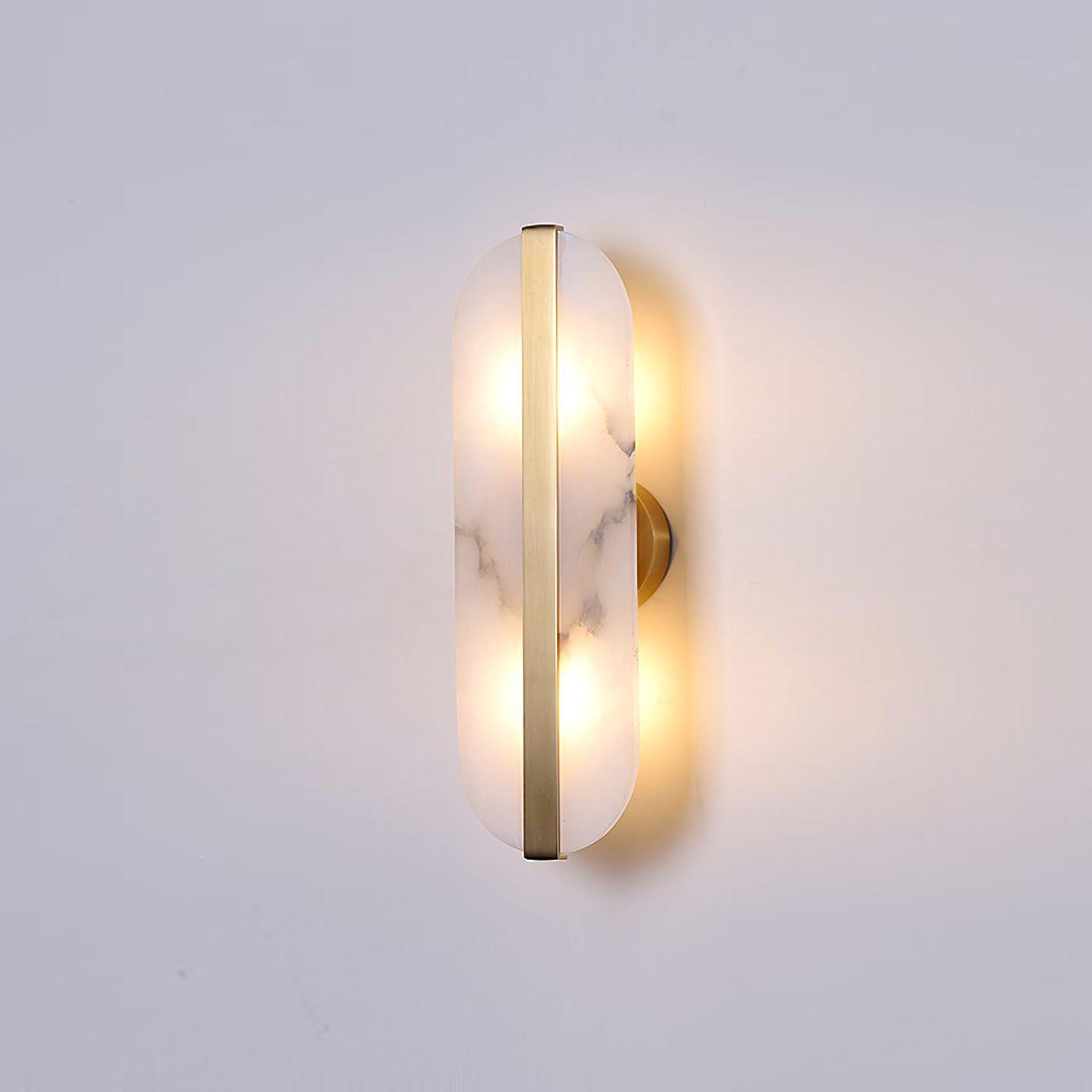 Stone Wall Alabaster LED Wall Light, Hardwired Wall Sconce, detail 3