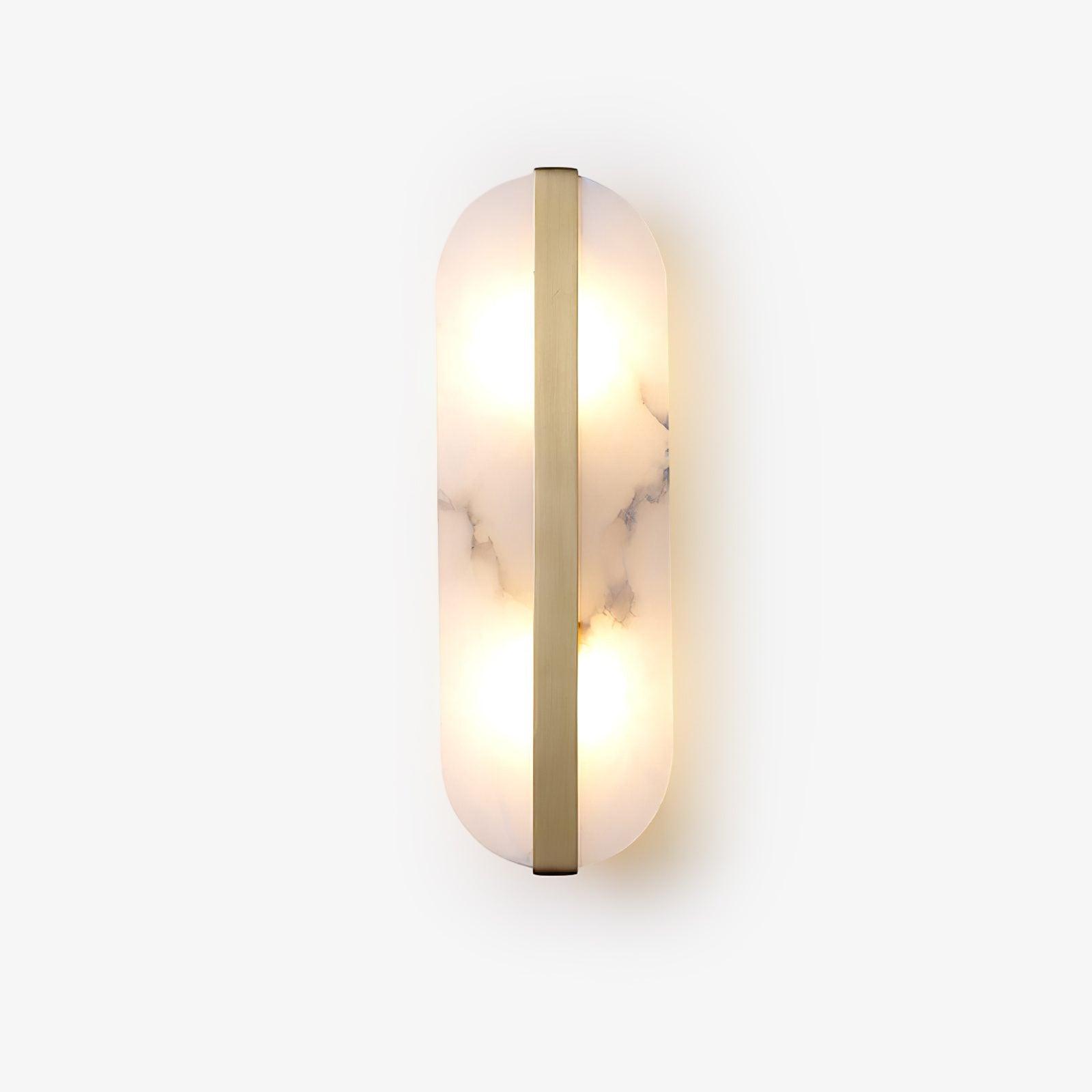Stone Wall Alabaster LED Wall Light, Hardwired Wall Sconce, detail 2