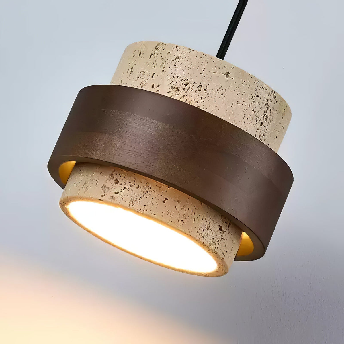 Stonova Travertine Wall Light, Hardwired Wall Sconce, detail 10