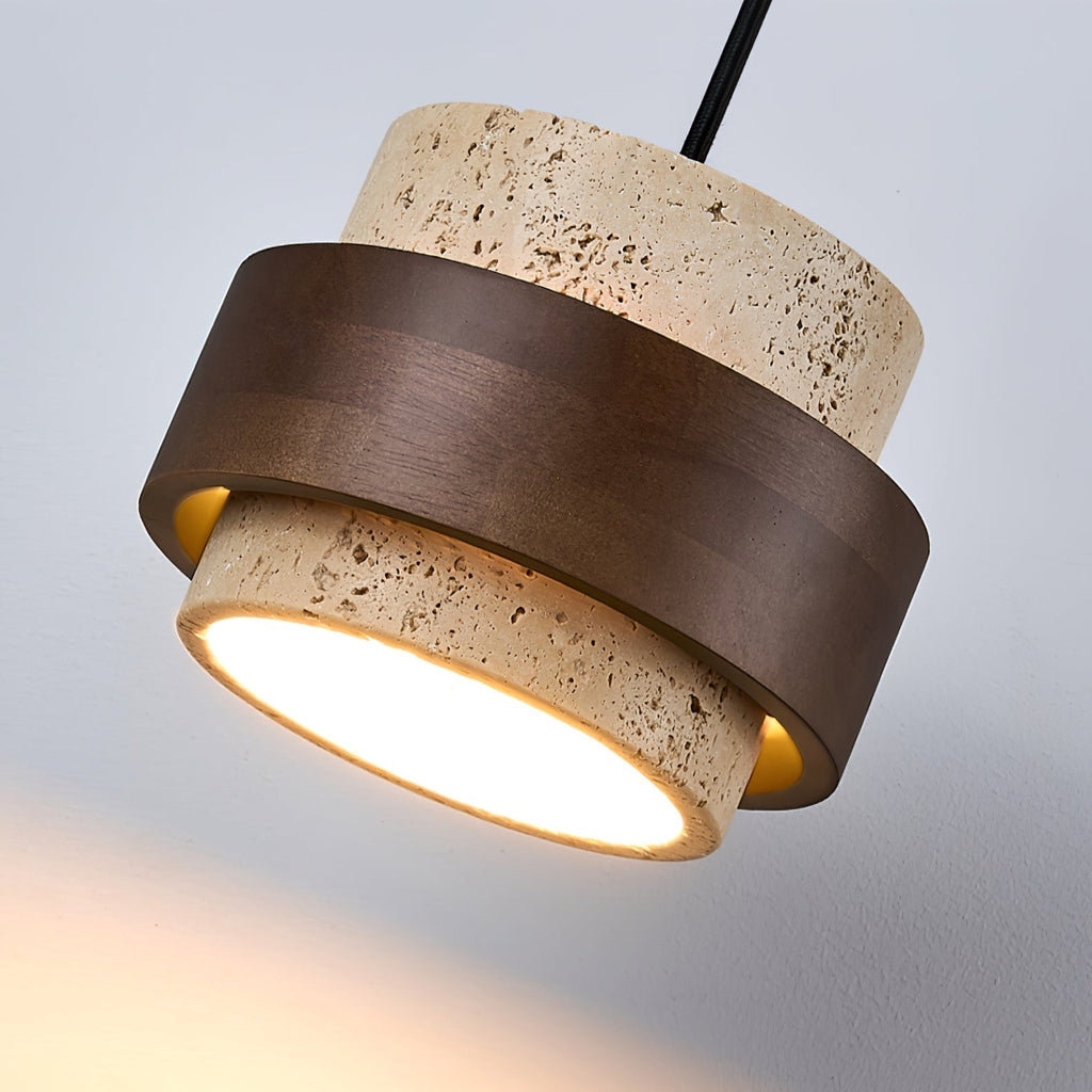 Stonova Travertine Wall Light, Hardwired Wall Sconce, detail 12
