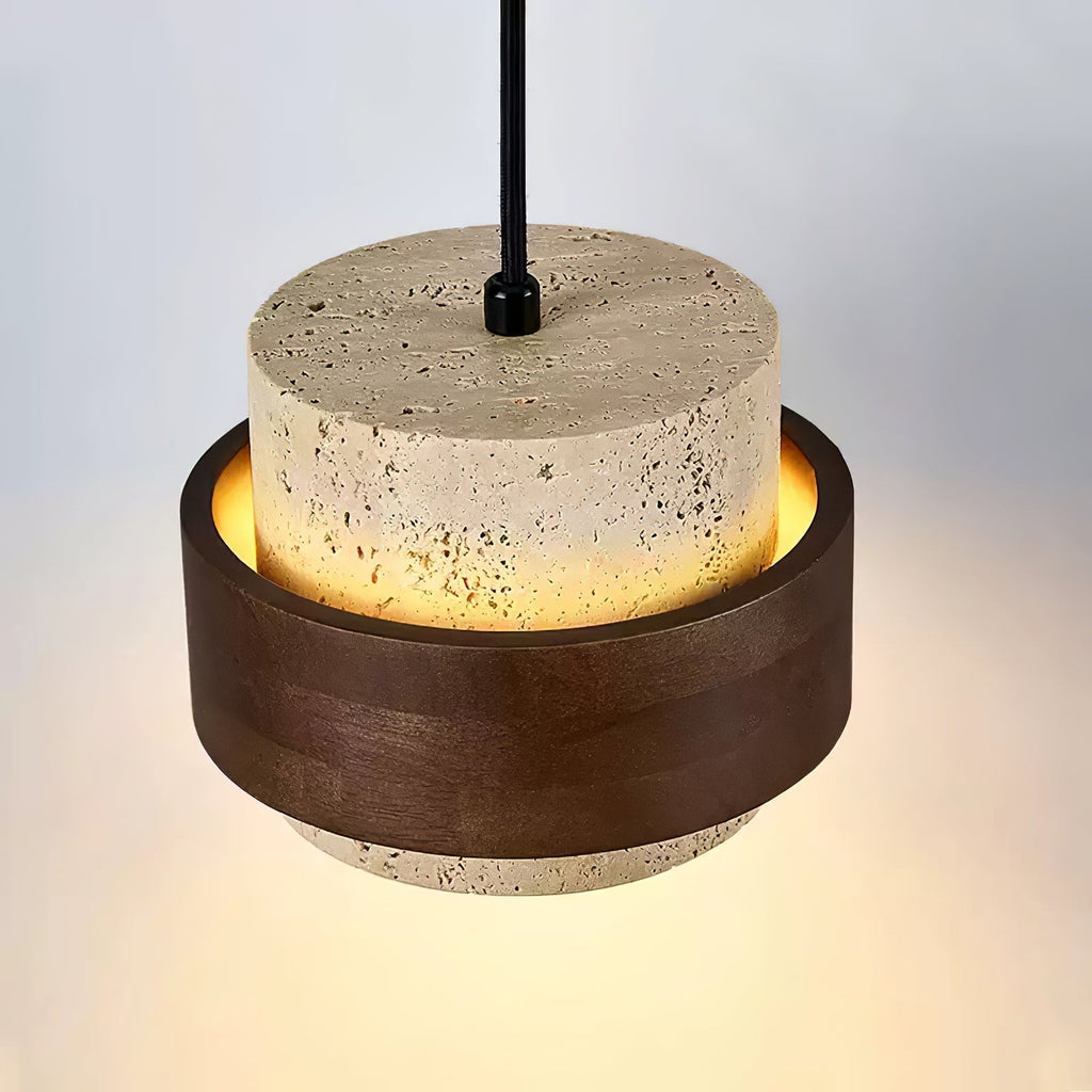 Stonova Travertine Wall Light, Hardwired Wall Sconce, detail 8