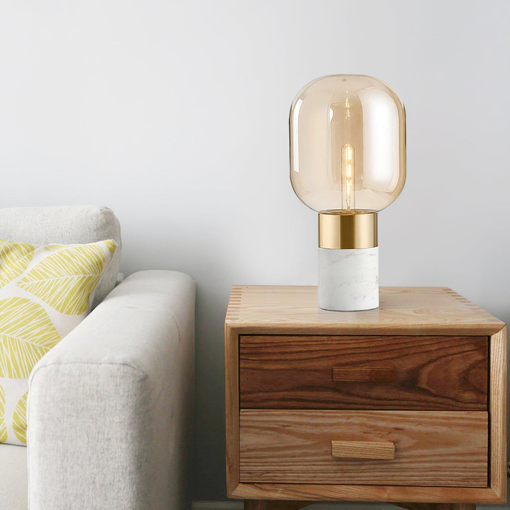 Storm Marble Table Light, Bedside Table Lamp, detail 3
