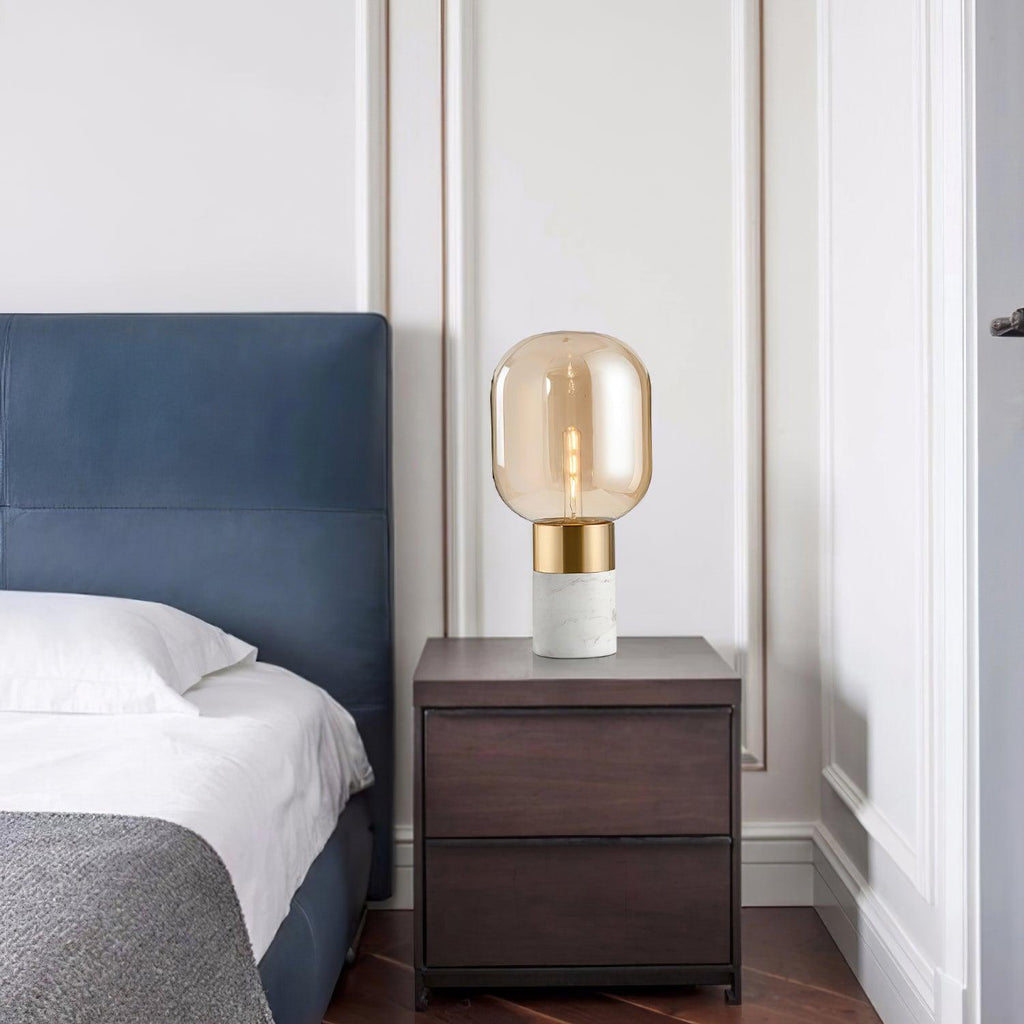 Storm Marble Table Light, Bedside Table Lamp, detail 8