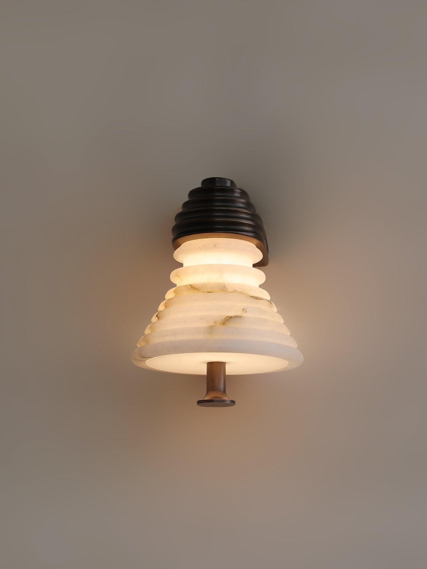 Strata Alabaster Wall Light, Hardwired Wall Sconce, detail 13