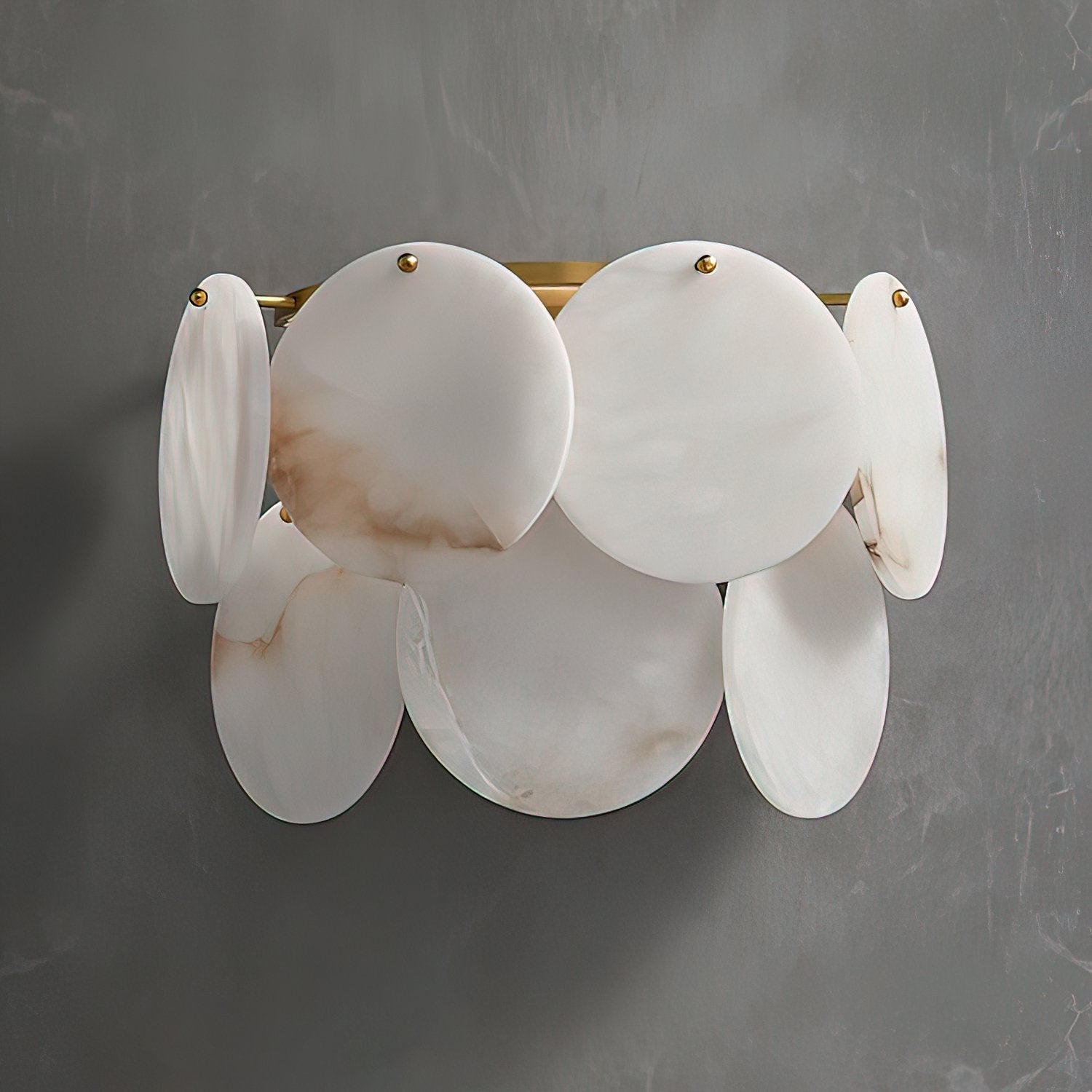 Strata Lumina Alabaster Wall Light, Hardwired Wall Sconce, detail 10