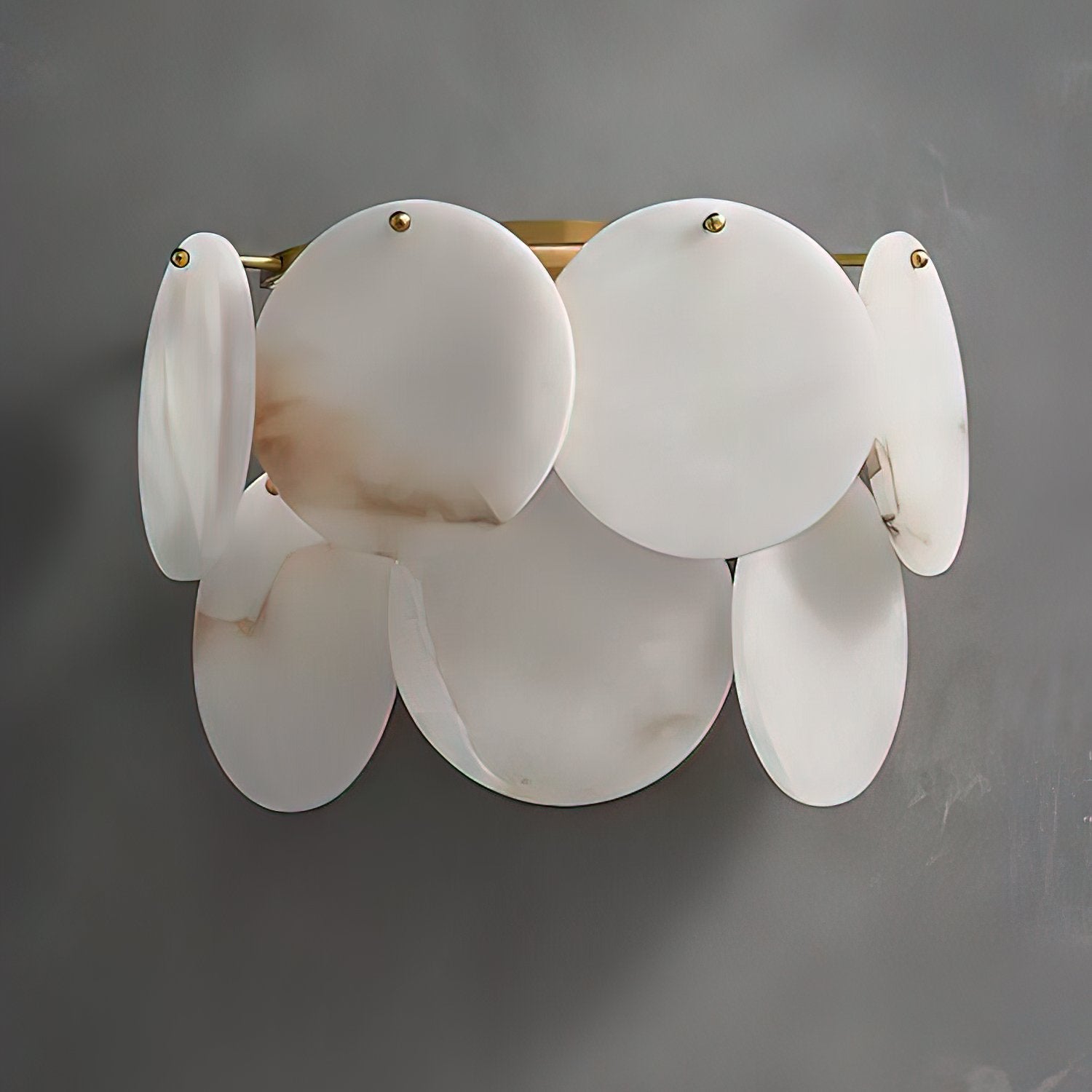 Strata Lumina Alabaster Wall Light, Hardwired Wall Sconce, detail 12
