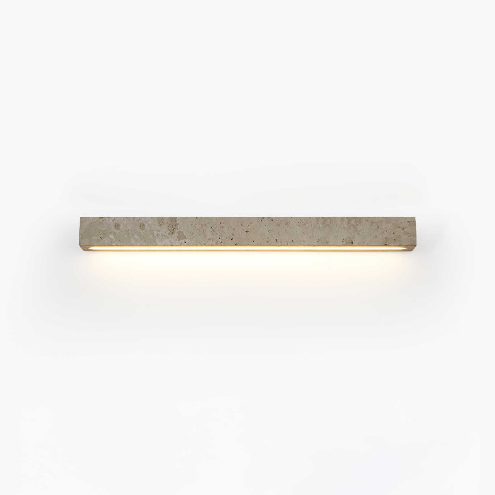Stravik Wall Light, Hardwired Wall Sconce, Yellow Travertine, L 48cm x W 5cm