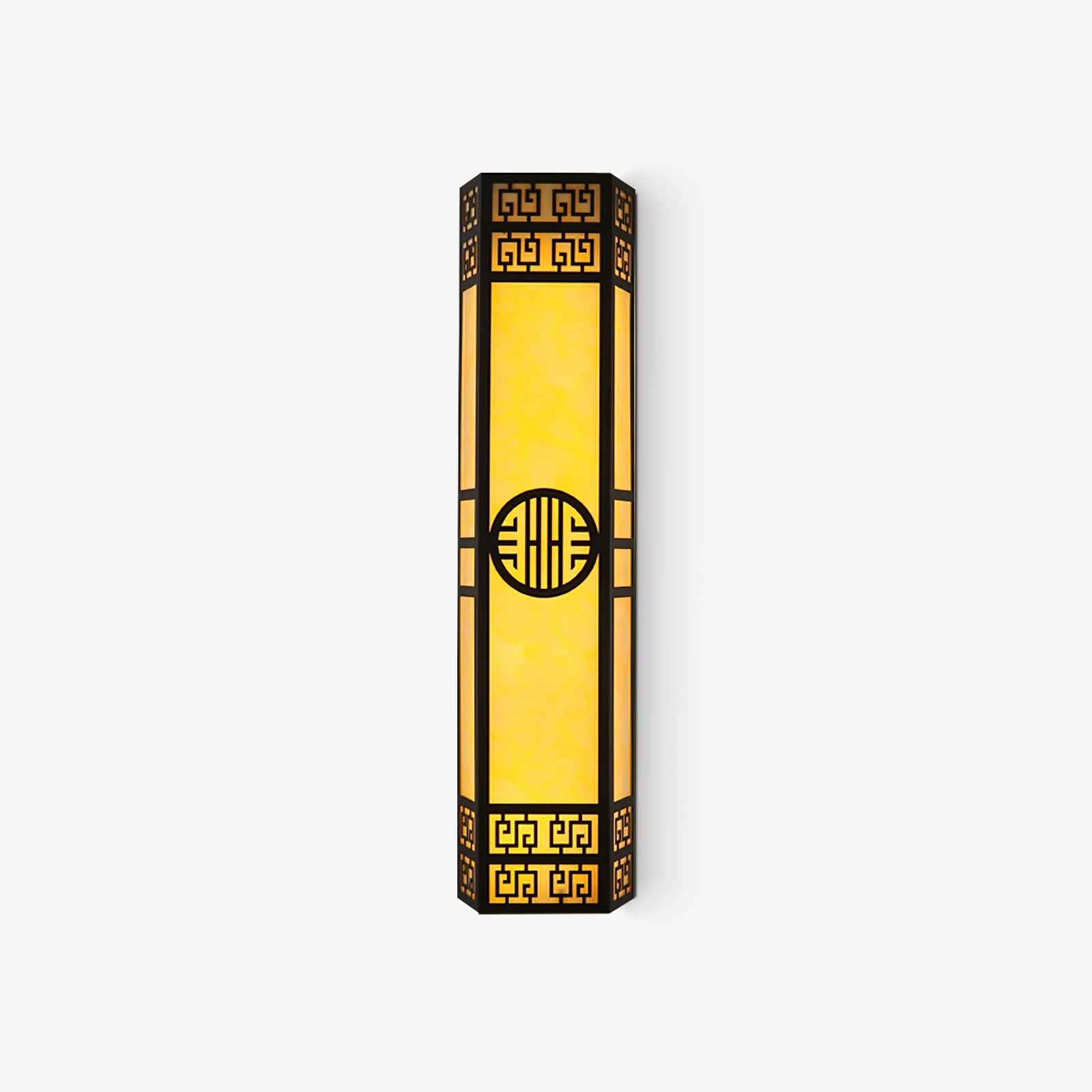 Stripe Exterior Wall Light, Outdoor Wall Light, Metal, L 9.8″ x W 5.9″ x H 31.5″