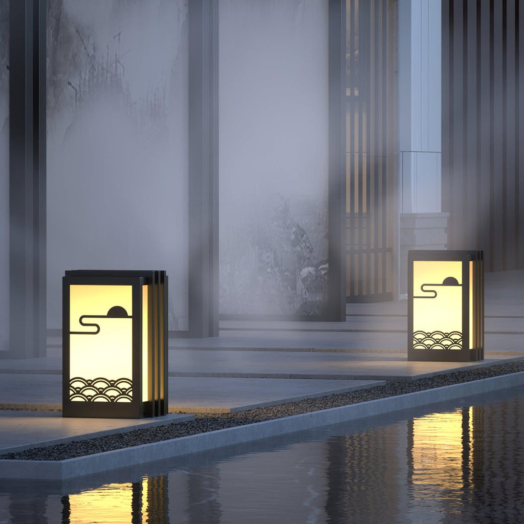 Sunrise Pattern Exterior Light, Outdoor Wall Light, detail 8