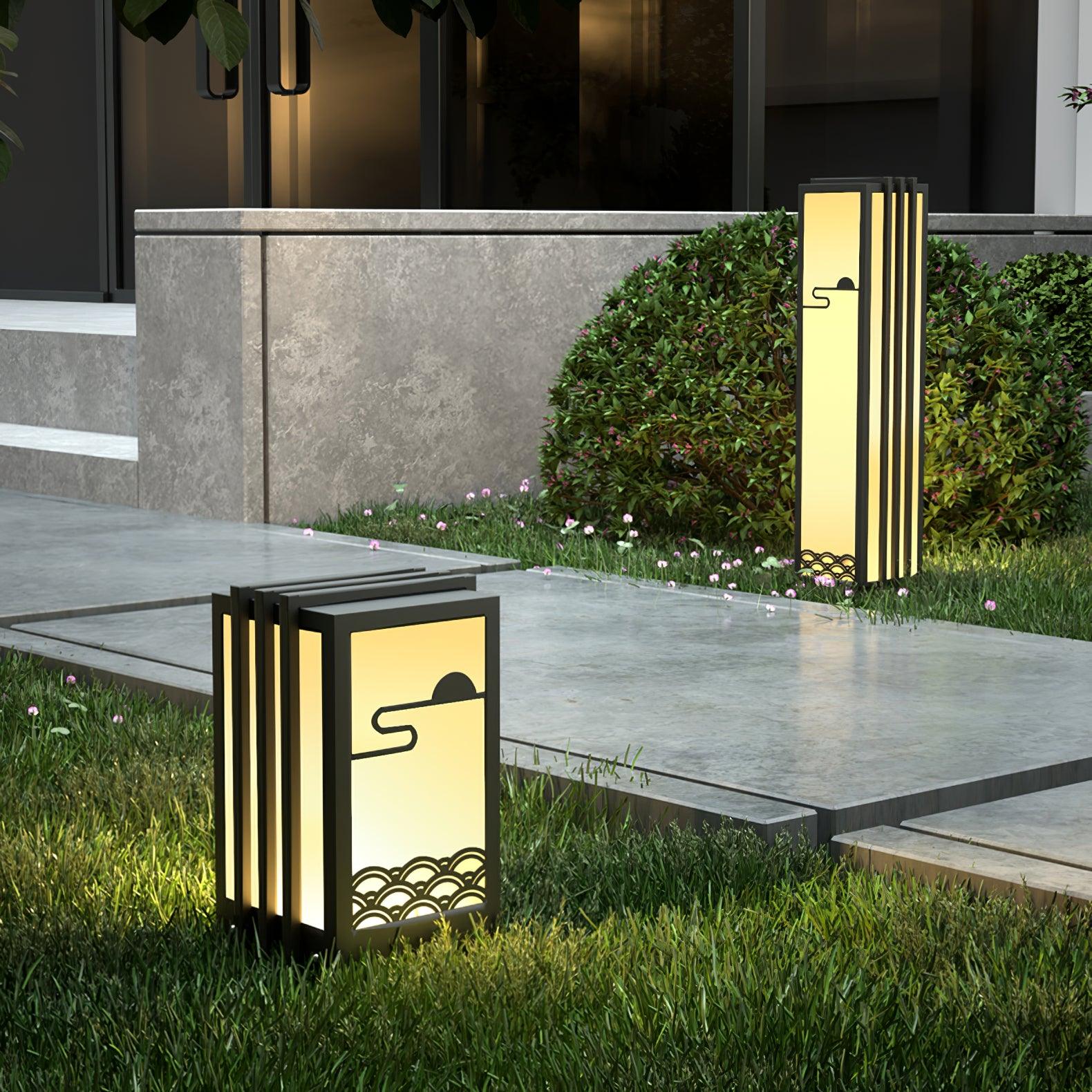 Sunrise Pattern Exterior Light, Outdoor Wall Light, detail 3