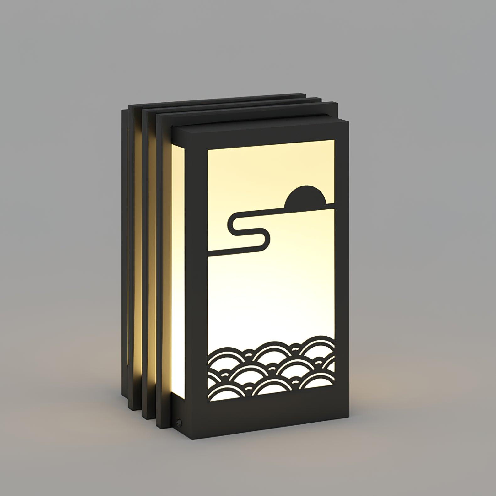 Sunrise Pattern Exterior Light, Outdoor Wall Light, detail 14