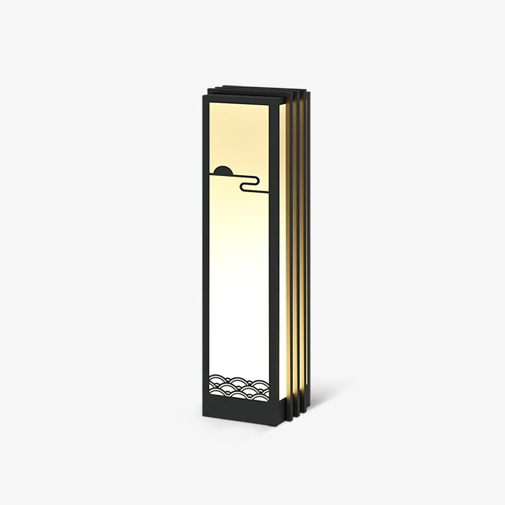 Sunrise Pattern Exterior Light, Outdoor Wall Light, Stainless steel, L 32 cm x W 30cm x H 52cm