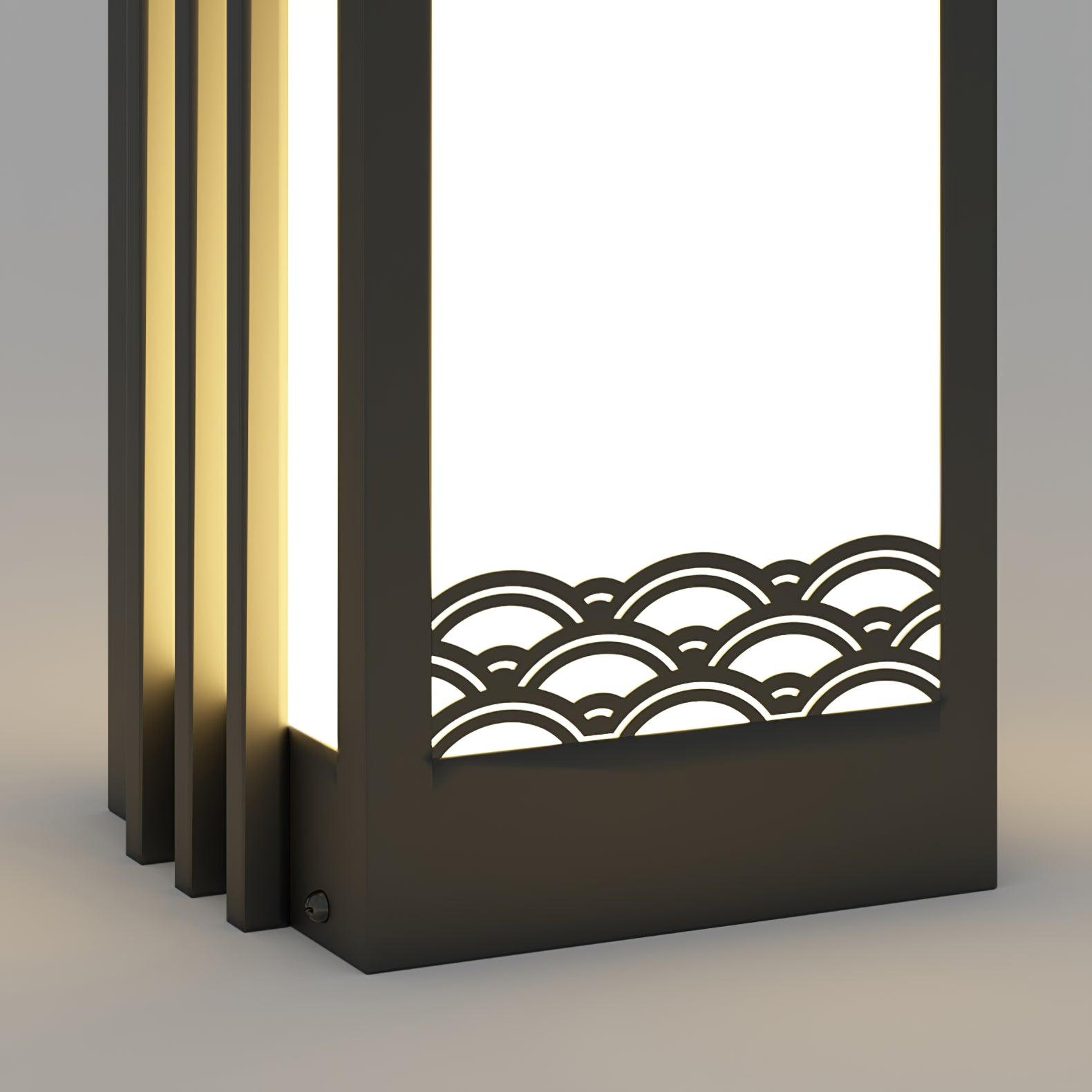 Sunrise Pattern Exterior Light, Outdoor Wall Light, detail 23