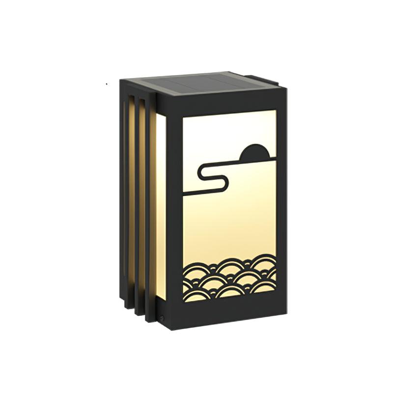 Acrylic Sunrise Pattern Garden Light, Outdoor Wall Light, detail 6