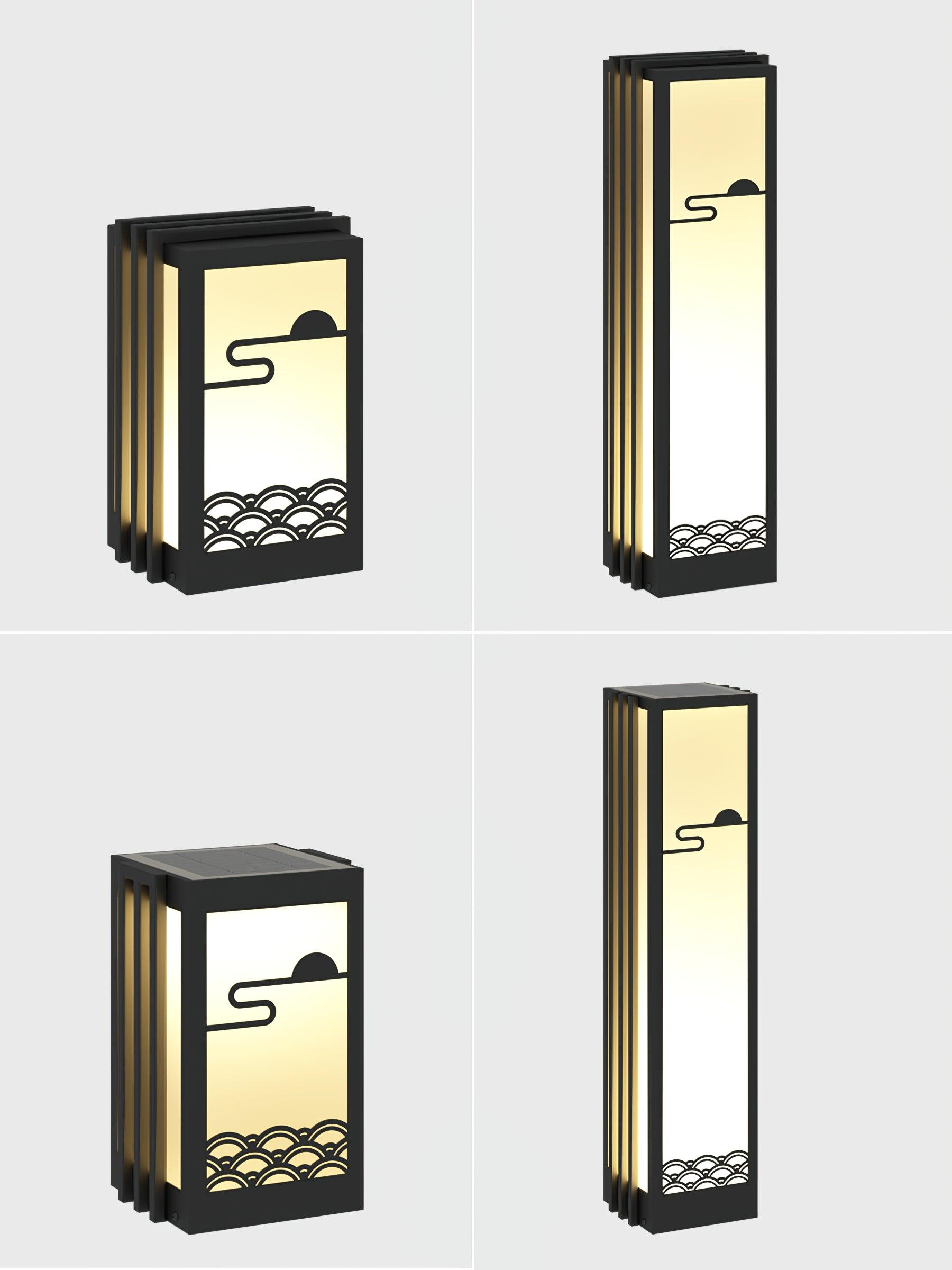 Sunrise Pattern Exterior Light, Outdoor Wall Light, detail 6