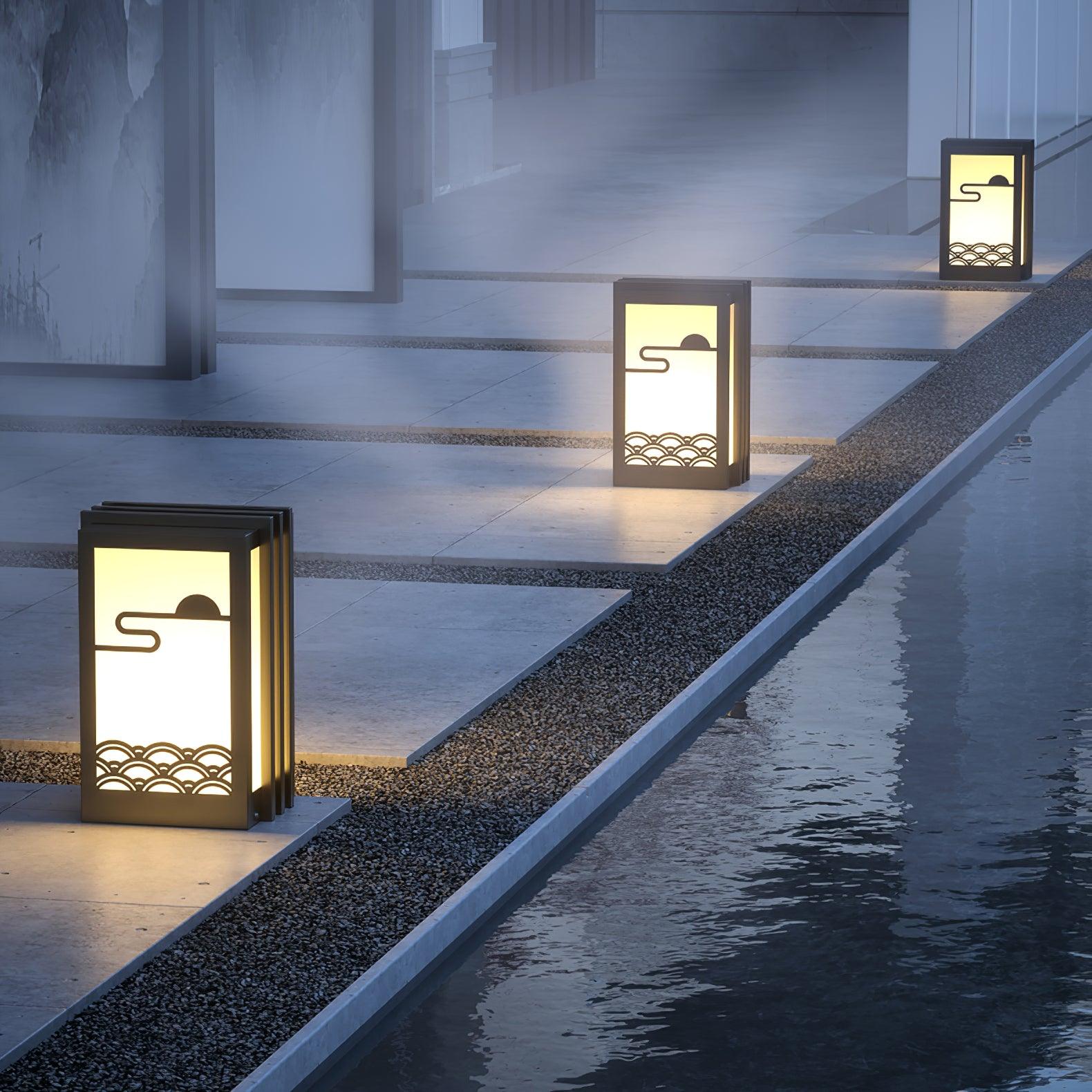Sunrise Pattern Exterior Light, Outdoor Wall Light, detail 7