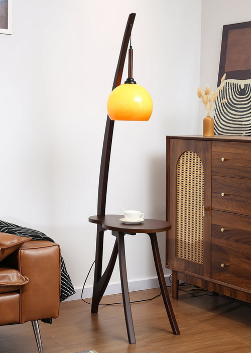 Arc Wood Suspended Floor Light, Floor Lamp, detail 5