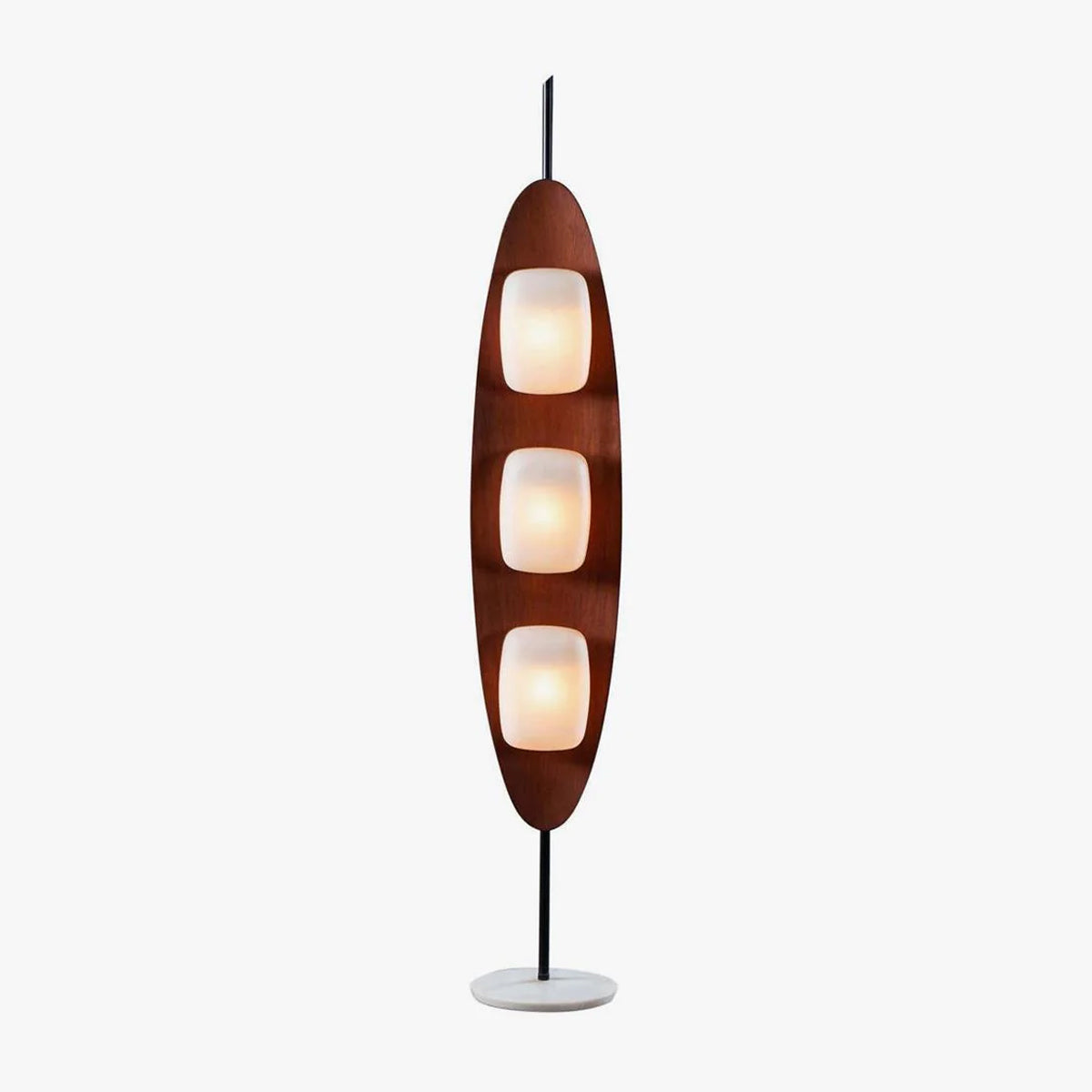 Surfboard Floor Light, Floor Lamp, Marble, ∅ 11.8″ x H 63″