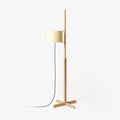 Svelte Silhouette Floor Light, Floor Lamp, Metal, Gold & White ∅ 12.6″ x H 69.3″