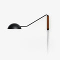 Swing Dome Wall Light Wall Light - W 103cm x H 30cm Wood, Plug-In Wall Sconce