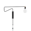 Swing Wall Light, Plug-In Wall Sconce, Brass, Dia 70cm x H 67cm