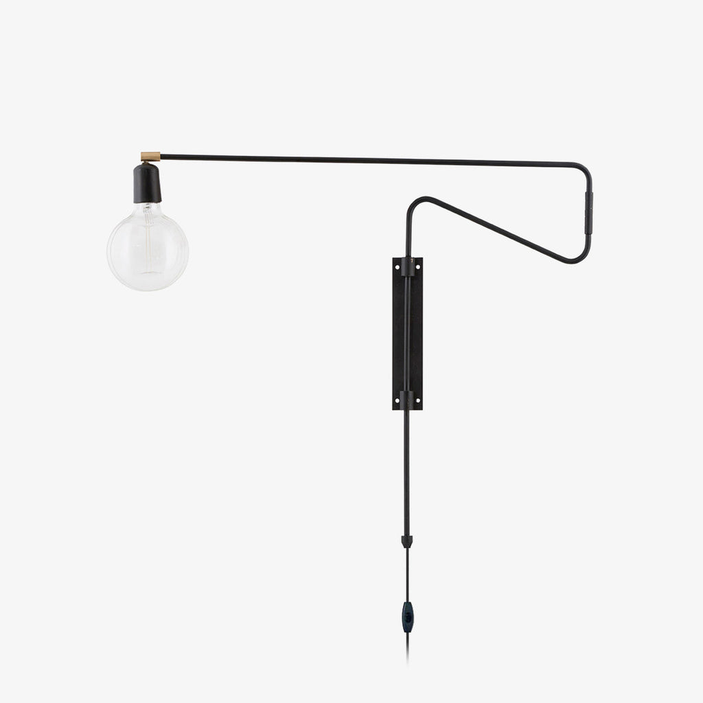 Swing Wall Light, Plug-In Wall Sconce, detail 2