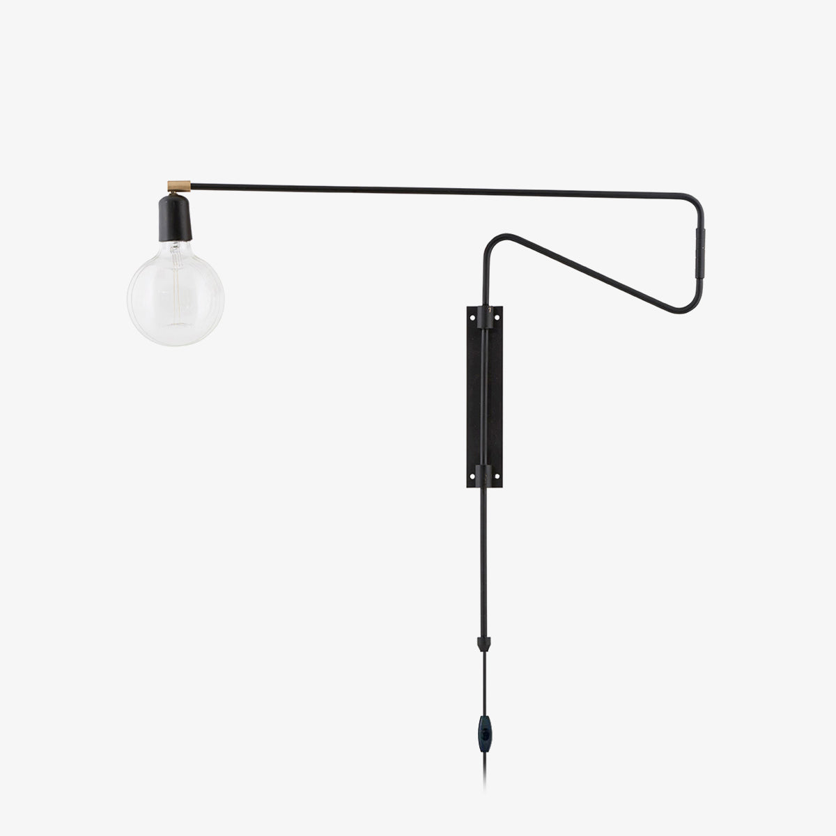 Swing Wall Light, Plug-In Wall Sconce, detail 2