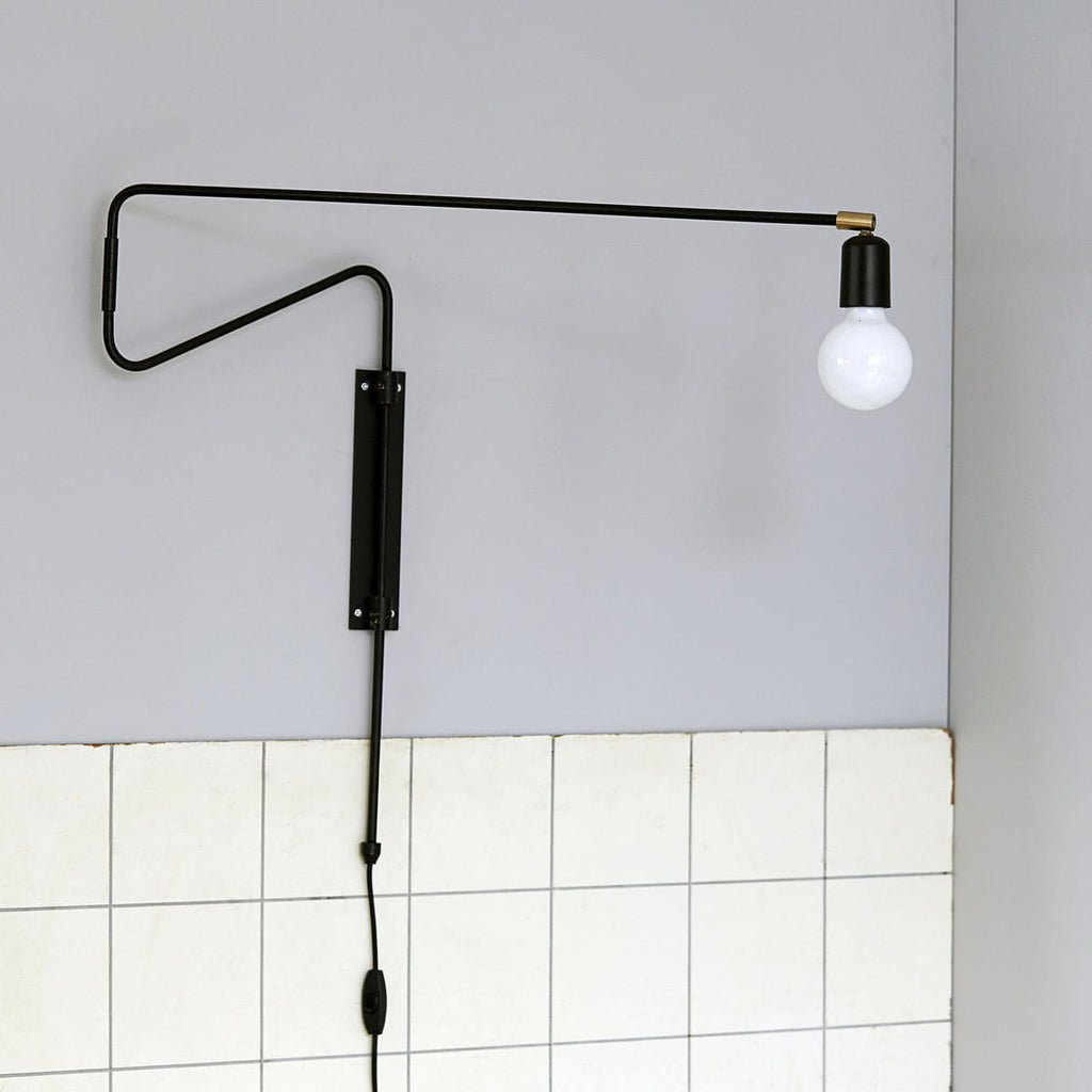 Swing Wall Light, Plug-In Wall Sconce, detail 7