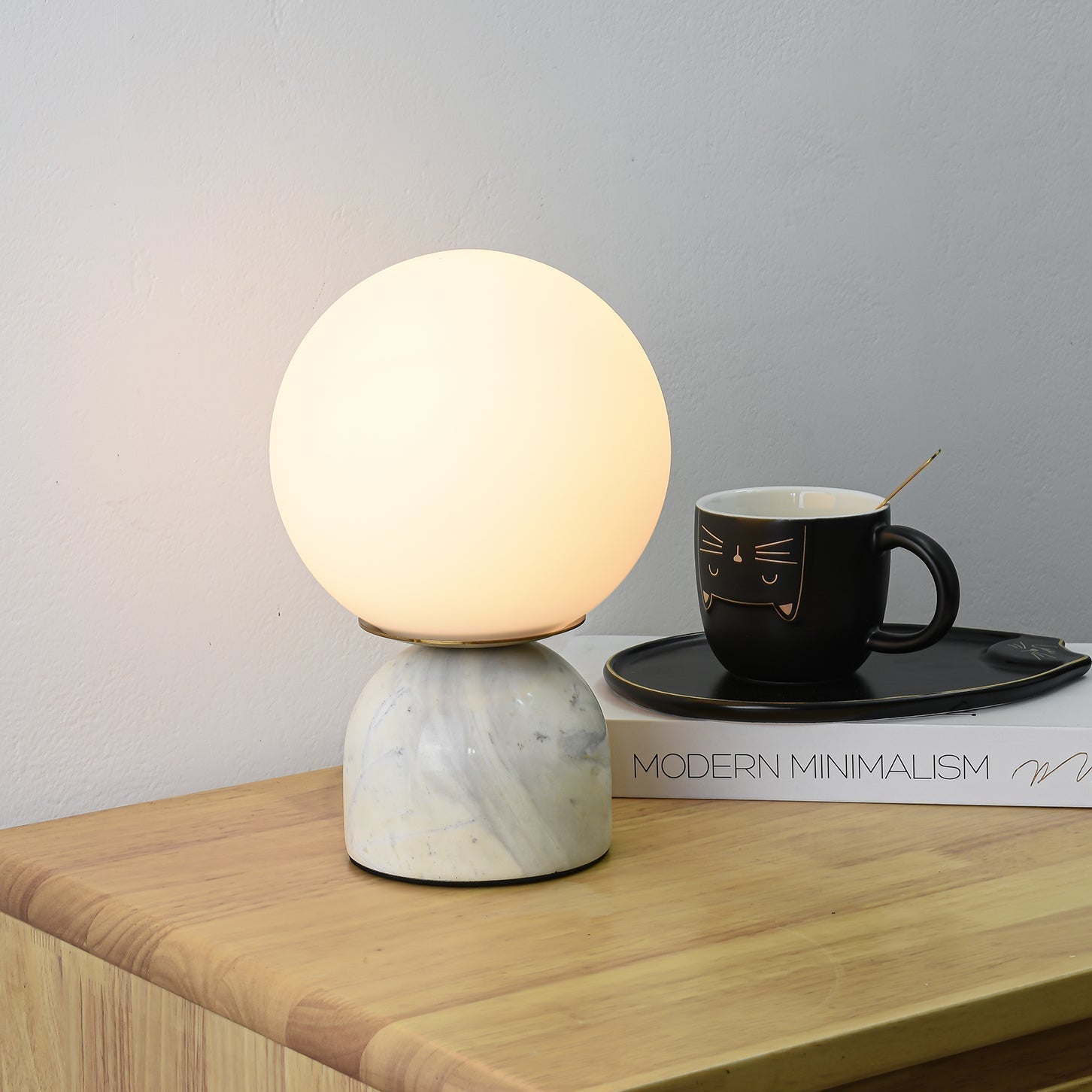 Sylas Marble Table Light, Bedside Table Lamp, detail 2