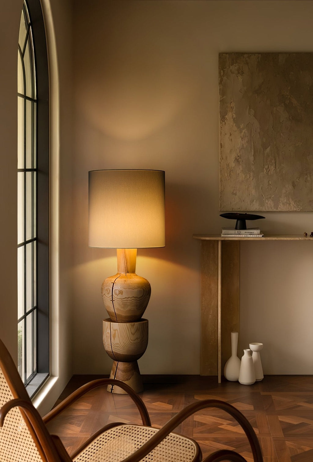 Sylvia Wood Floor Light, Floor Lamp, detail 6