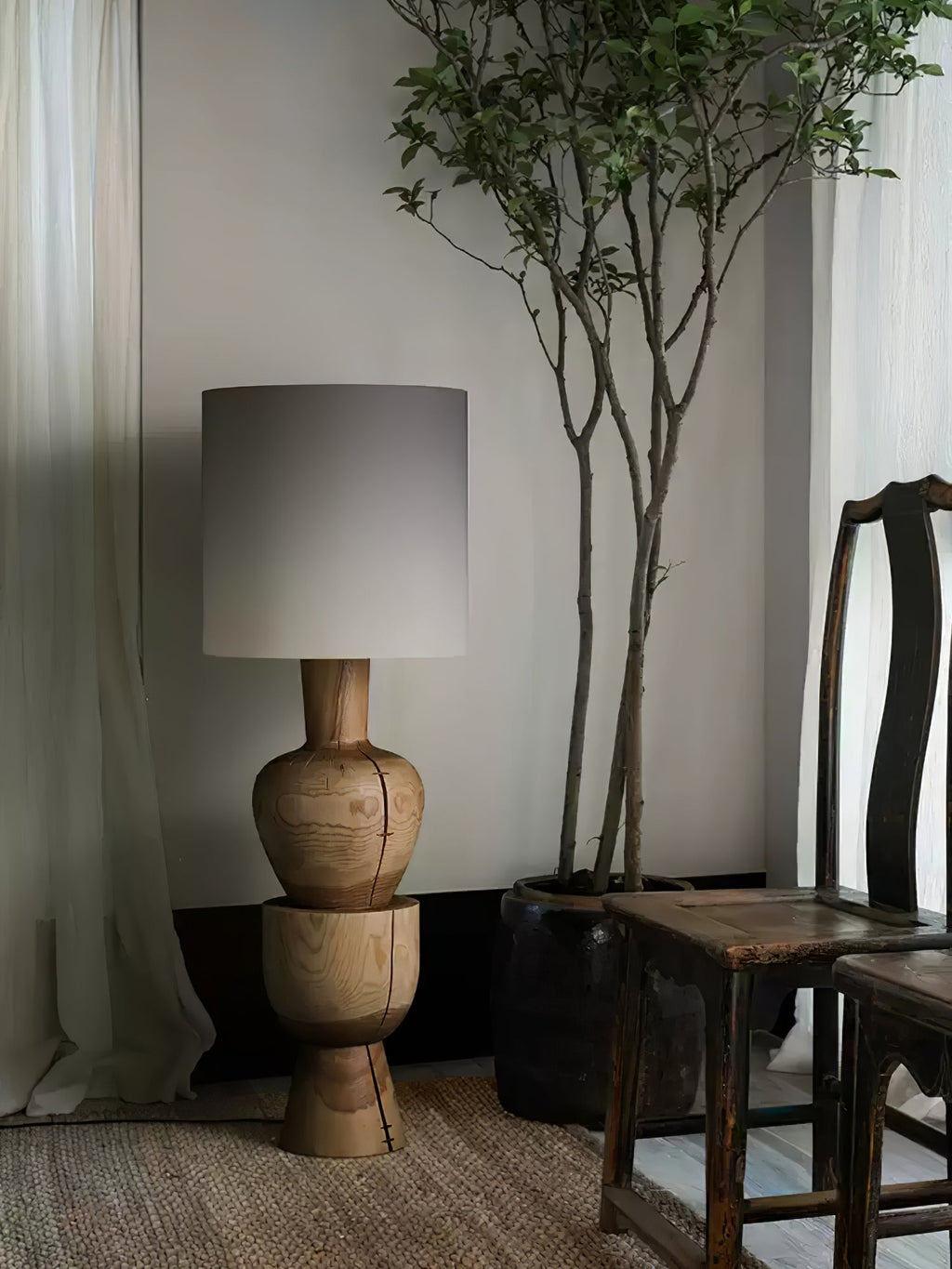 Sylvia Wood Floor Light, Floor Lamp, detail 11