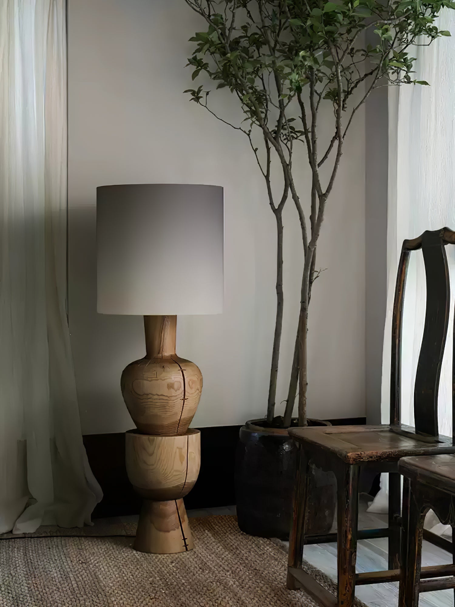 Sylvia Wood Floor Light, Floor Lamp, detail 11