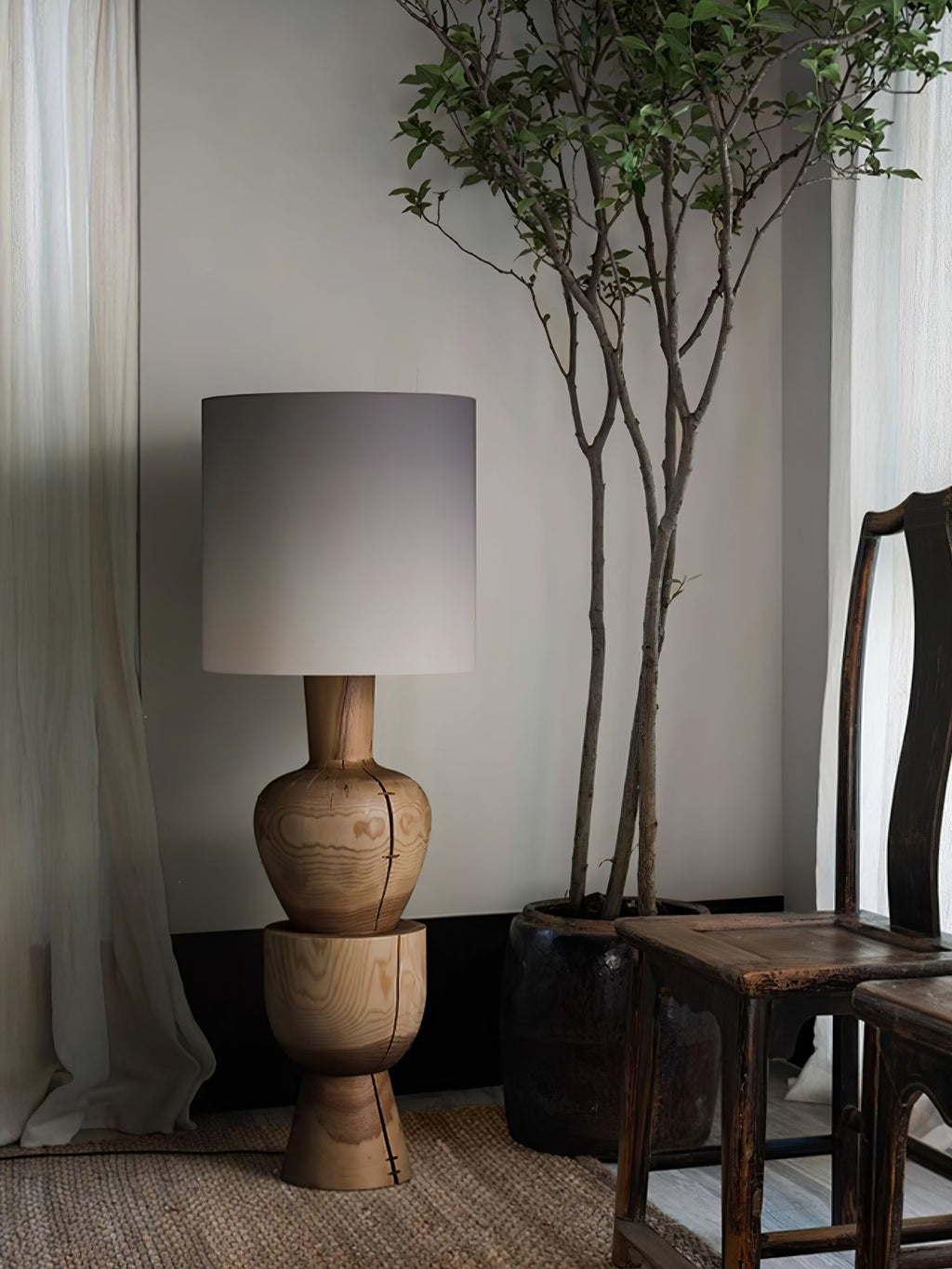 Sylvia Wood Floor Light, Floor Lamp, detail 15