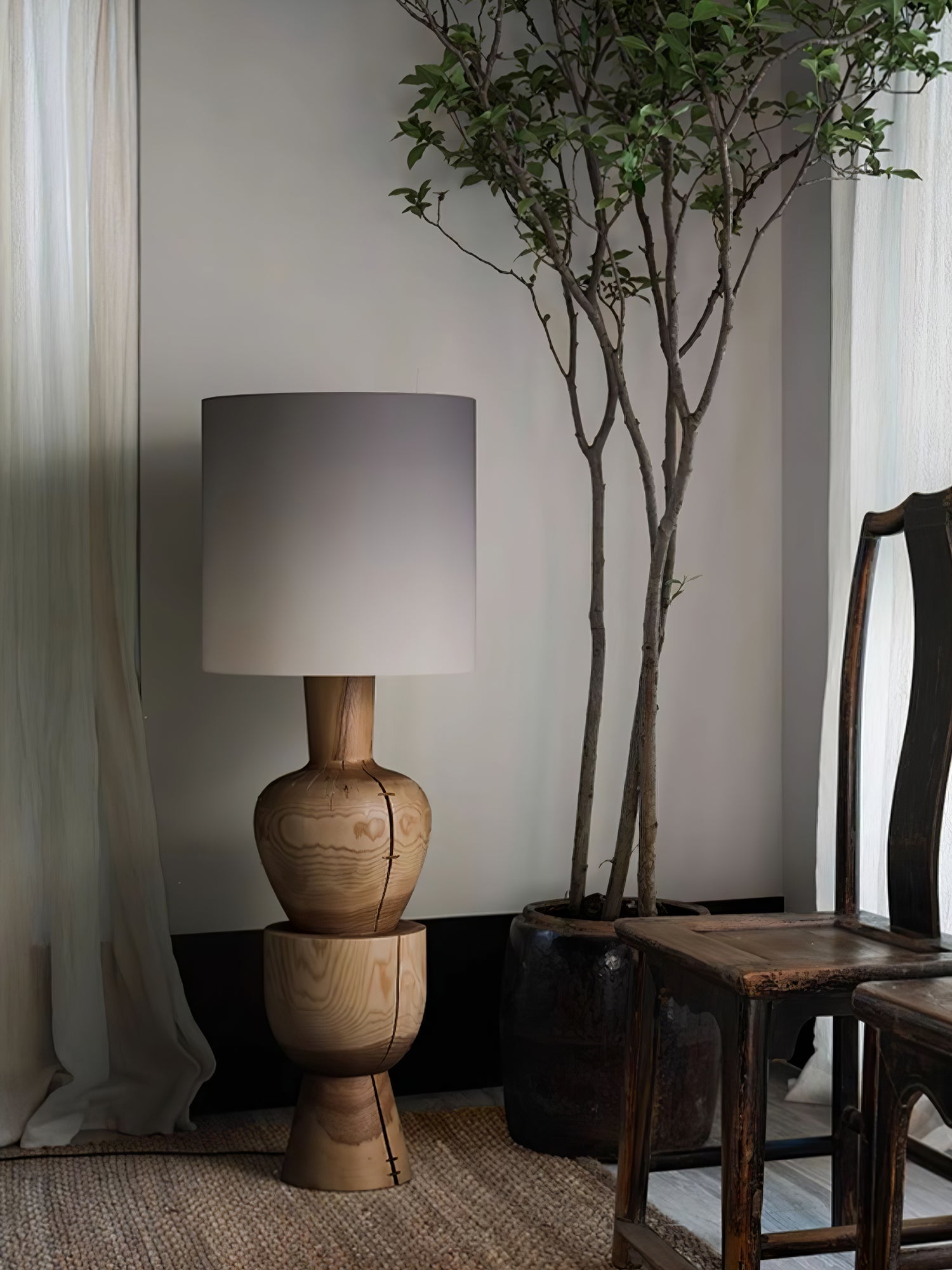 Sylvia Wood Floor Light, Floor Lamp, detail 15