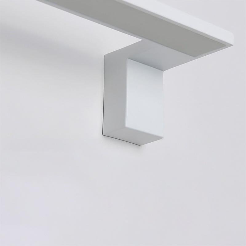 Contemporary LED L Shaped Black White Wall Light, Hardwired Wall Sconce, detail 6
