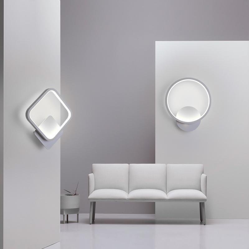Square Soft Warm Contemporary Nordic Square Style LED Wall Light, Bathroom Wall Sconce, detail 3