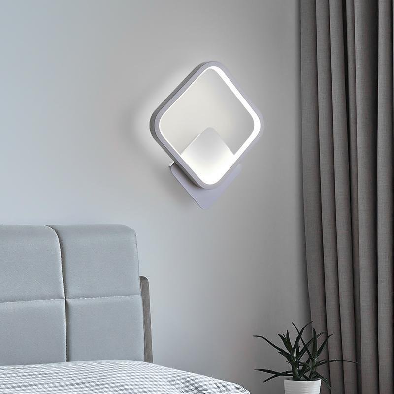 Square Soft Warm Contemporary Nordic Square Style LED Wall Light, Bathroom Wall Sconce, detail 2