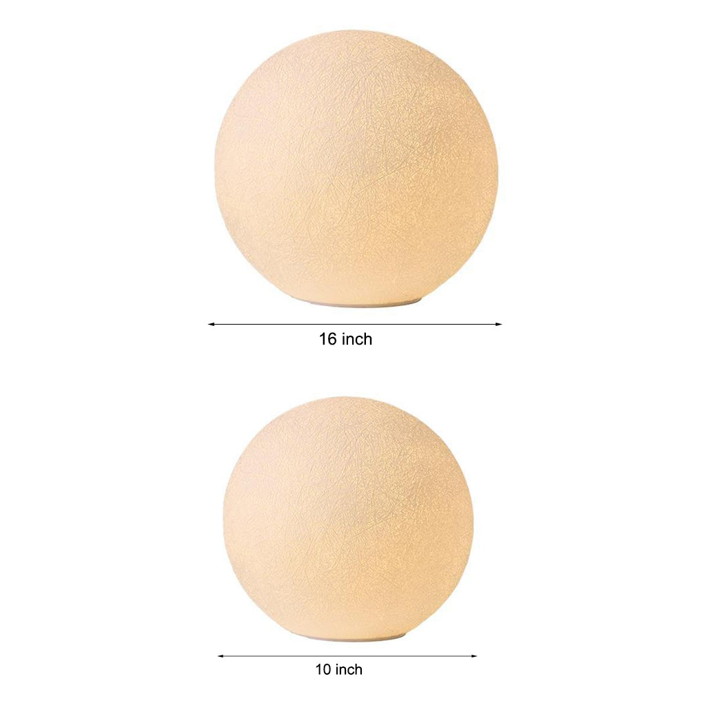 Resin Circular Ball Moon LED Waterproof White Contemporary Exterior Light Fence Lights, Outdoor Wall Light, detail 6