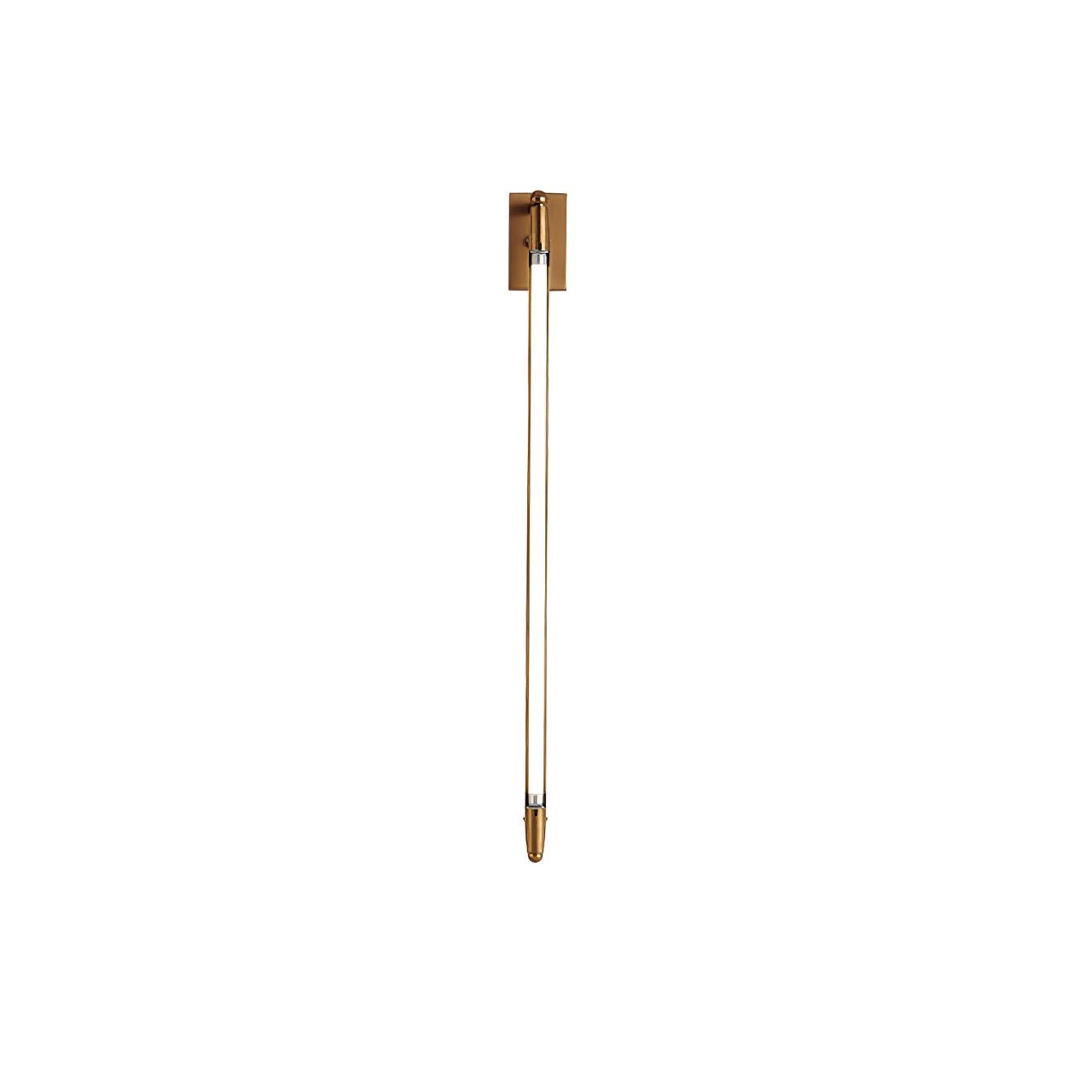 T Tube Wall Light, Hardwired Wall Sconce, Iron, Dia 5cm x H 68cm