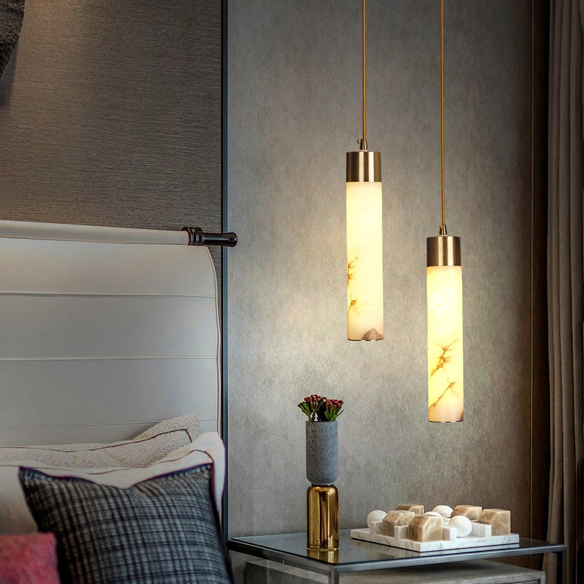 Tala Brass Drop light Pendant Lamp detail view 6