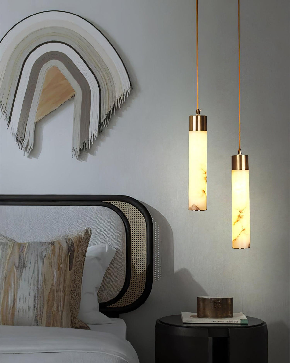 Tala Brass Drop light Pendant Lamp detail view 7