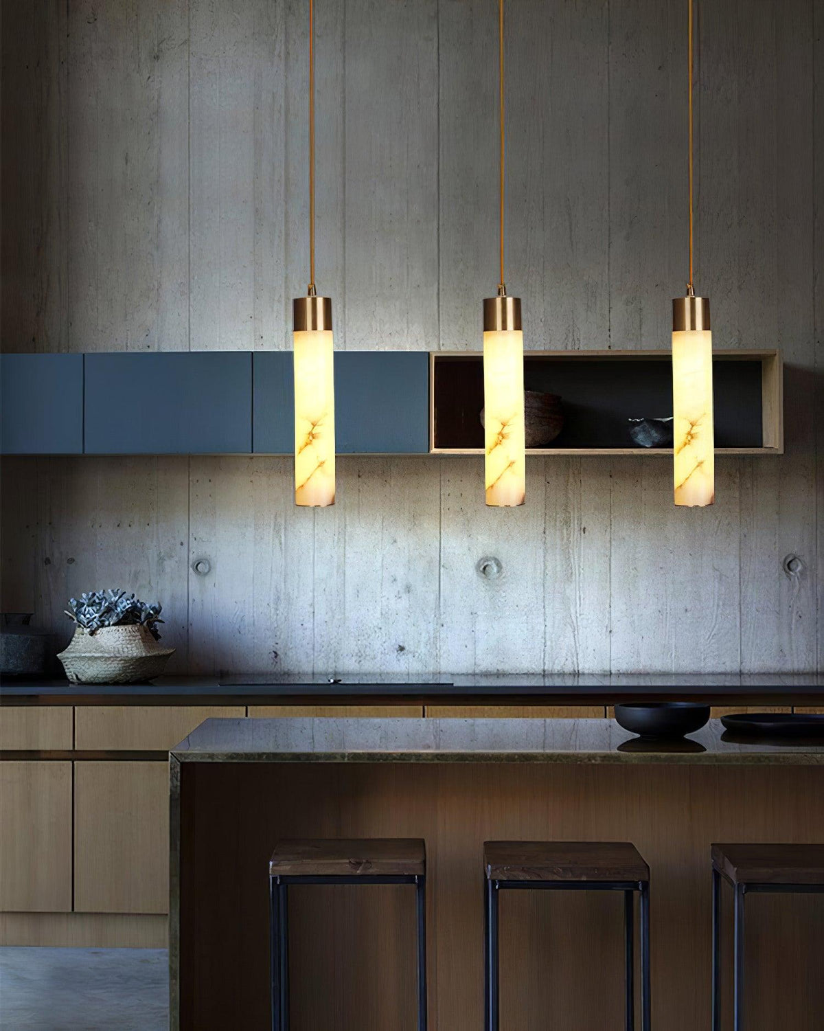 Tala Brass Drop light Pendant Lamp detail view 9