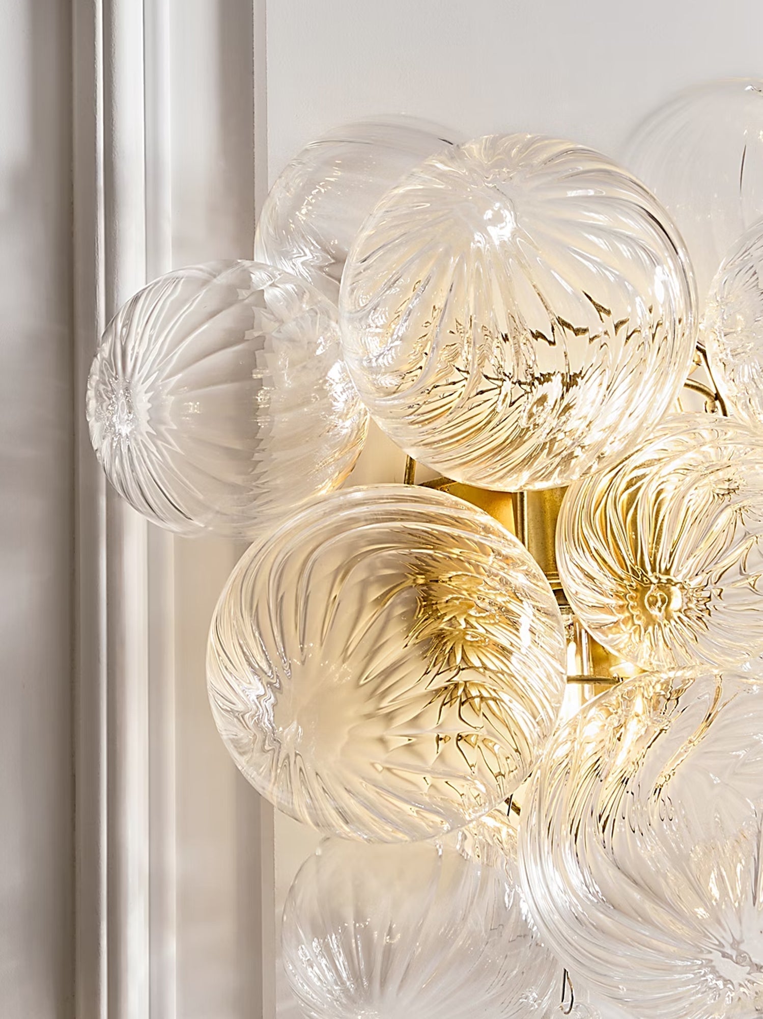 Talia Wall Light - Dia 43cm x H 37cm Metal, Hardwired Wall Sconce, detail 5