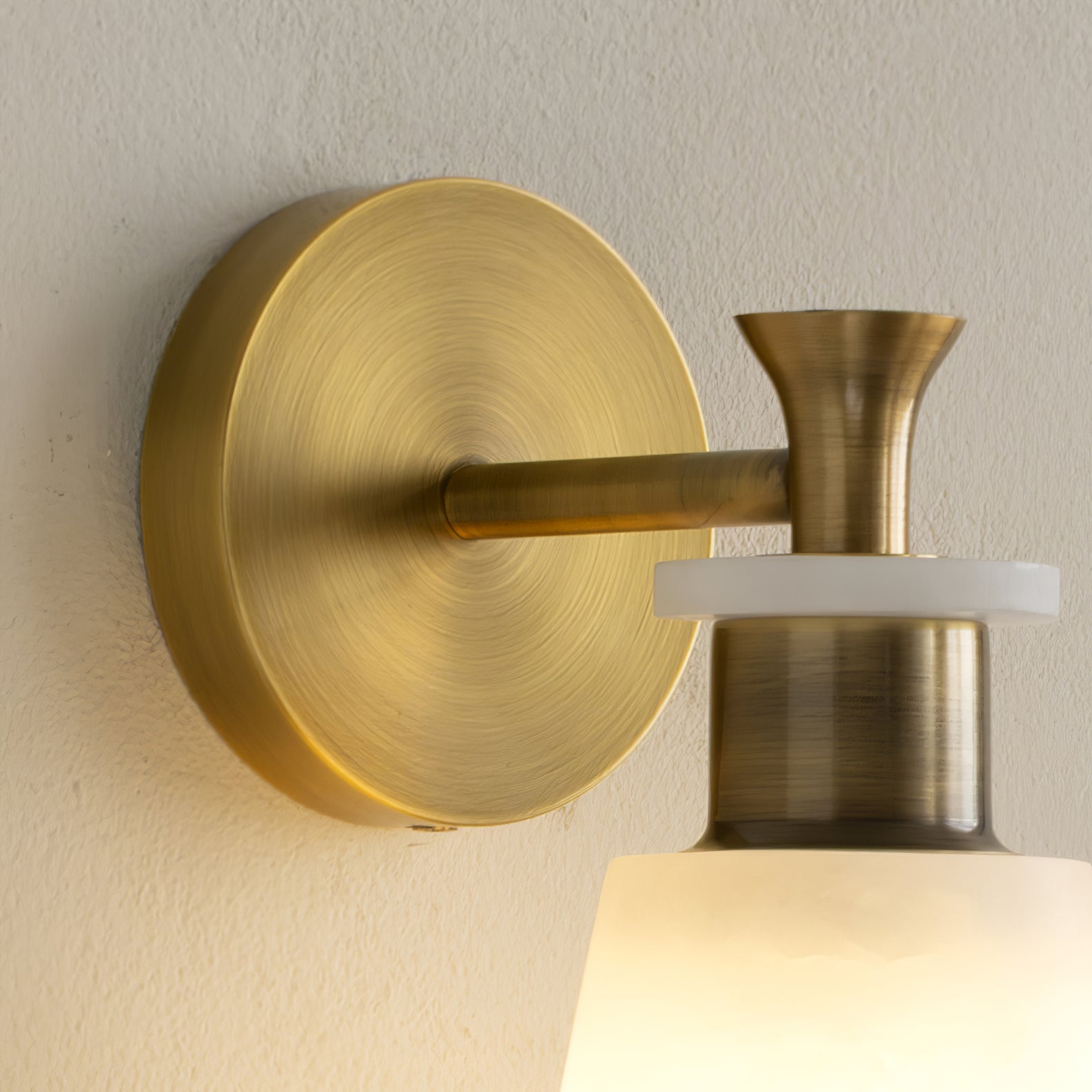 Tapered Alabaster Wall Light, Hardwired Wall Sconce, detail 14
