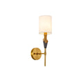 Tate Wall Light, Hardwired Wall Sconce, Metal, 1 Lamp Size: Dia 13cm x H 47cm