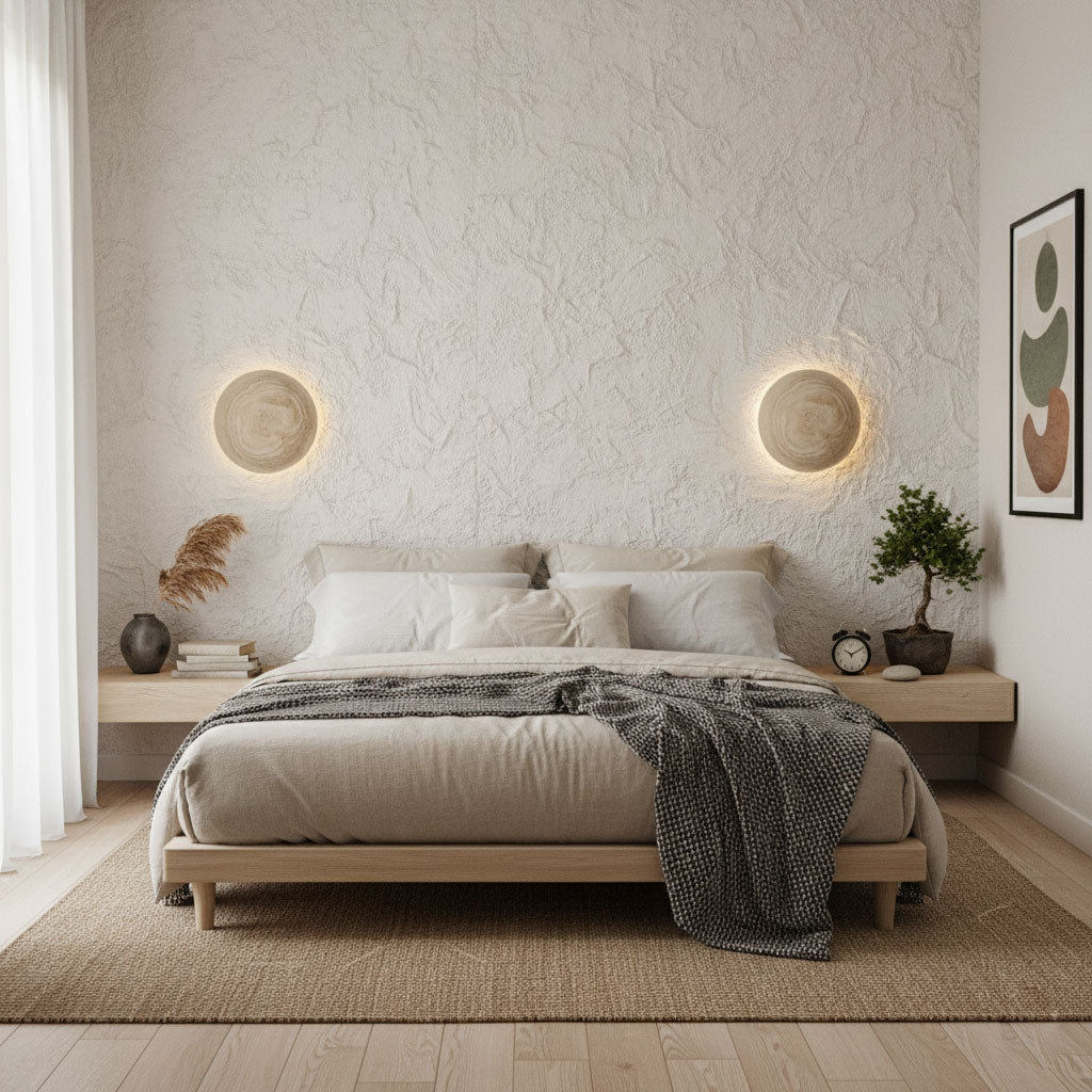 Terra Disc Wall Light, Hardwired Wall Sconce, detail 4