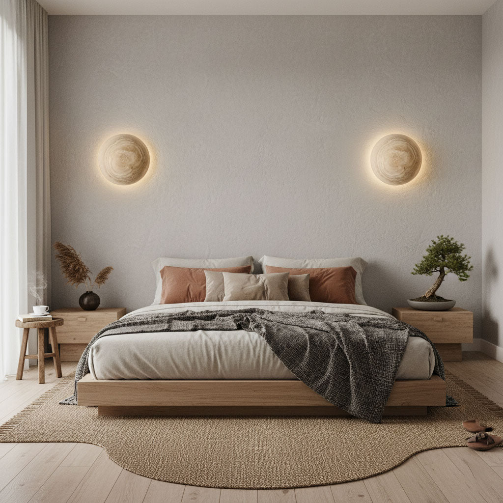 Terra Disc Wall Light, Hardwired Wall Sconce, detail 7