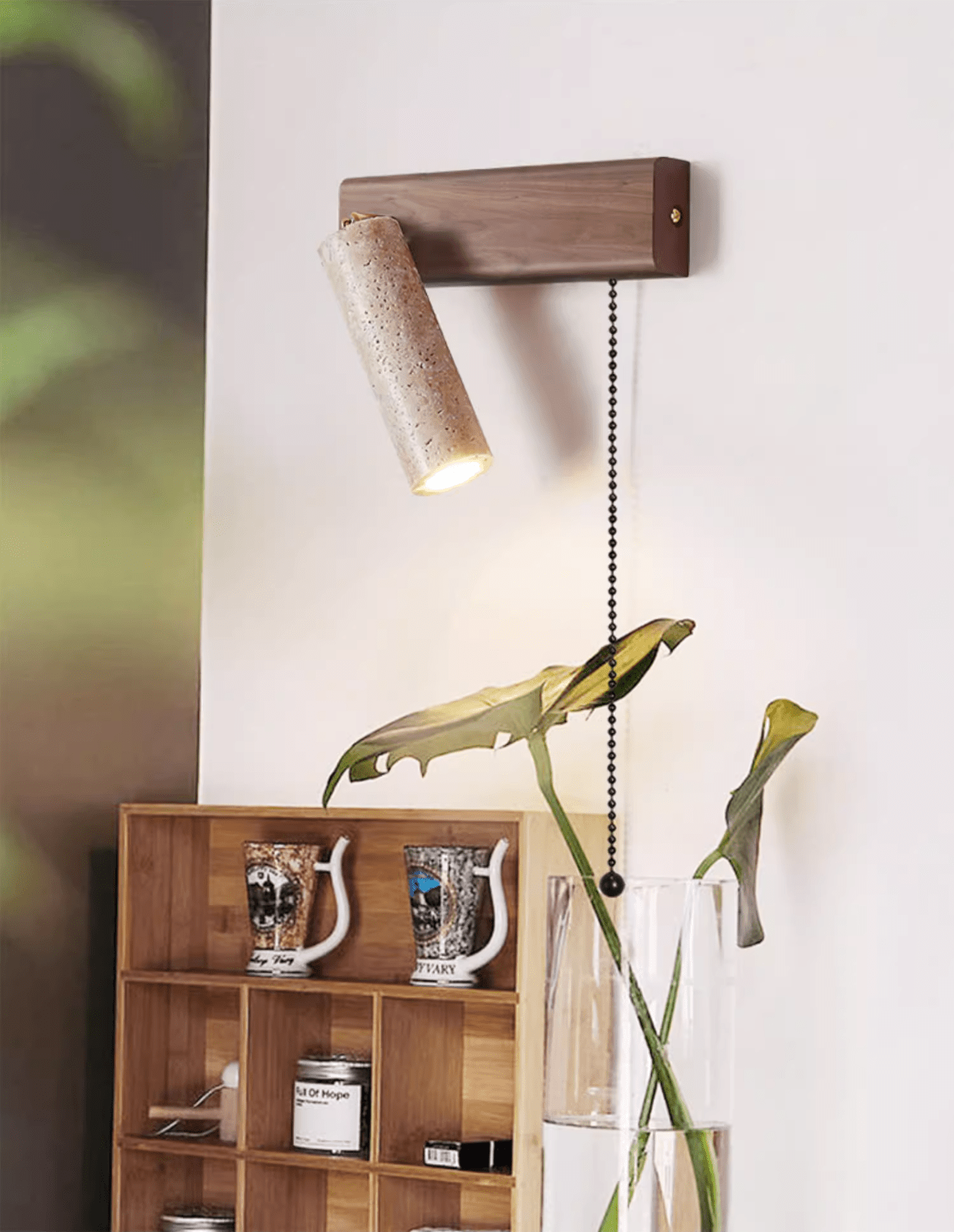 Terra Beam Pull Wall Light, Hardwired Wall Sconce, detail 5