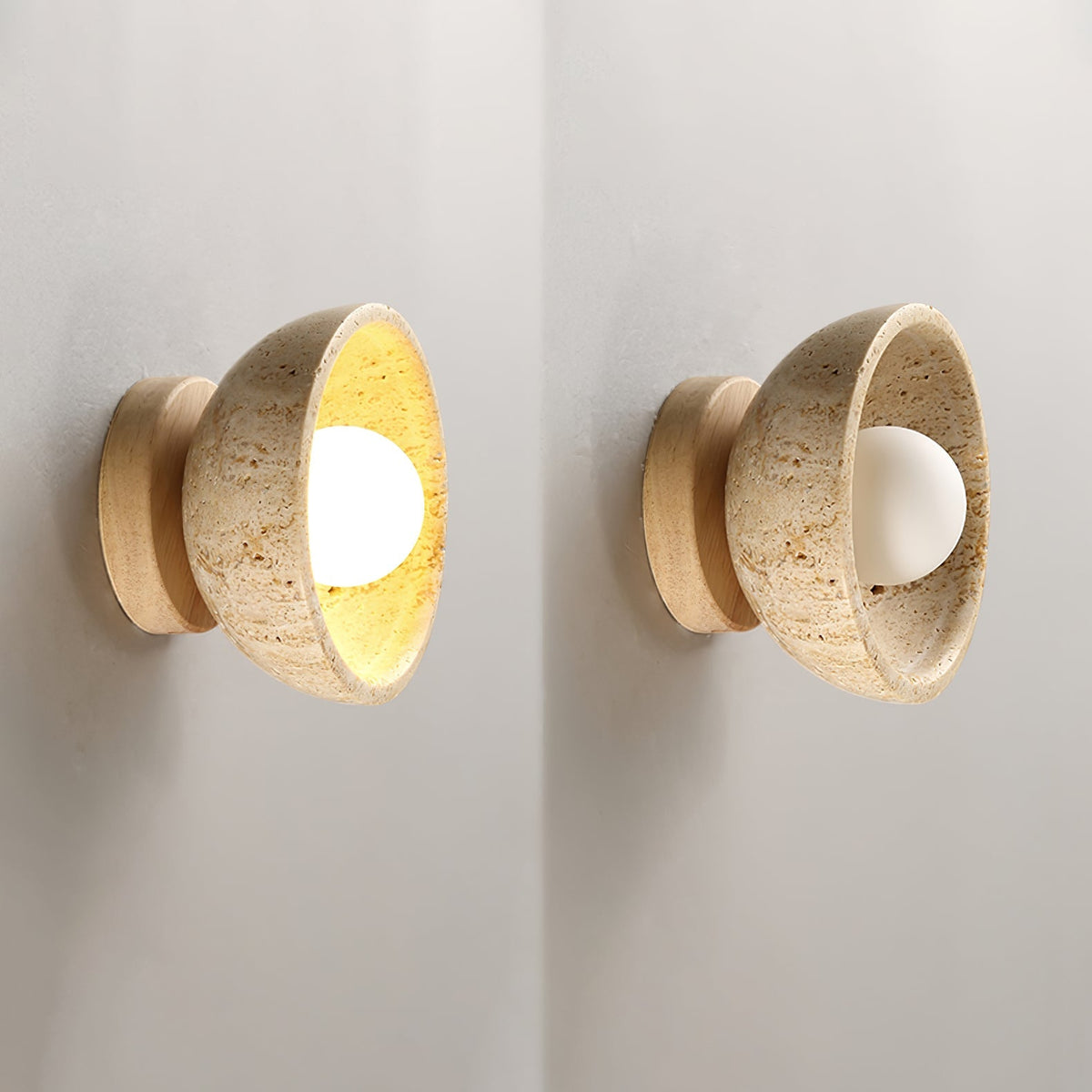 Terra Bowl Wall Light, Hardwired Wall Sconce, detail 8